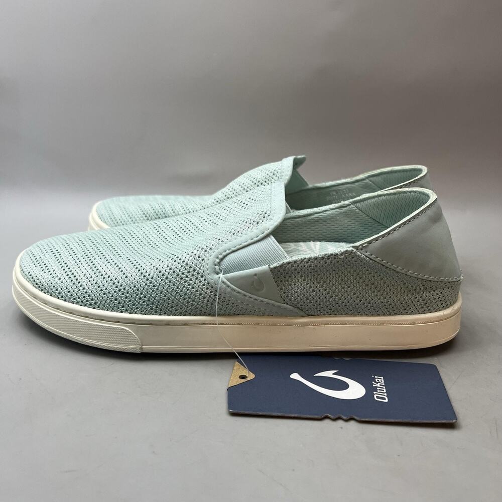 OluKai Pehuea Slip On Shoes Women Size 7 Green Blue Casual Comfort Sneakers NEW - Picture 3 of 8